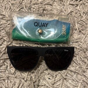 Quay Australia Matte Black Sunglasses